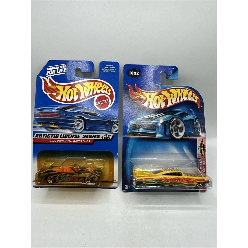 Hot‎ Wheels 1997 Artistic Series  1970 Plymouth Barracuda 2003 '59 Cadillac